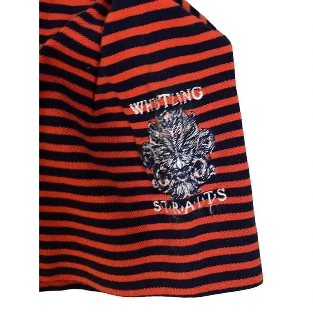 Ralph Lauren Polo Golf Stripe Shirt Mens Size L Short Sleeve Casual Button